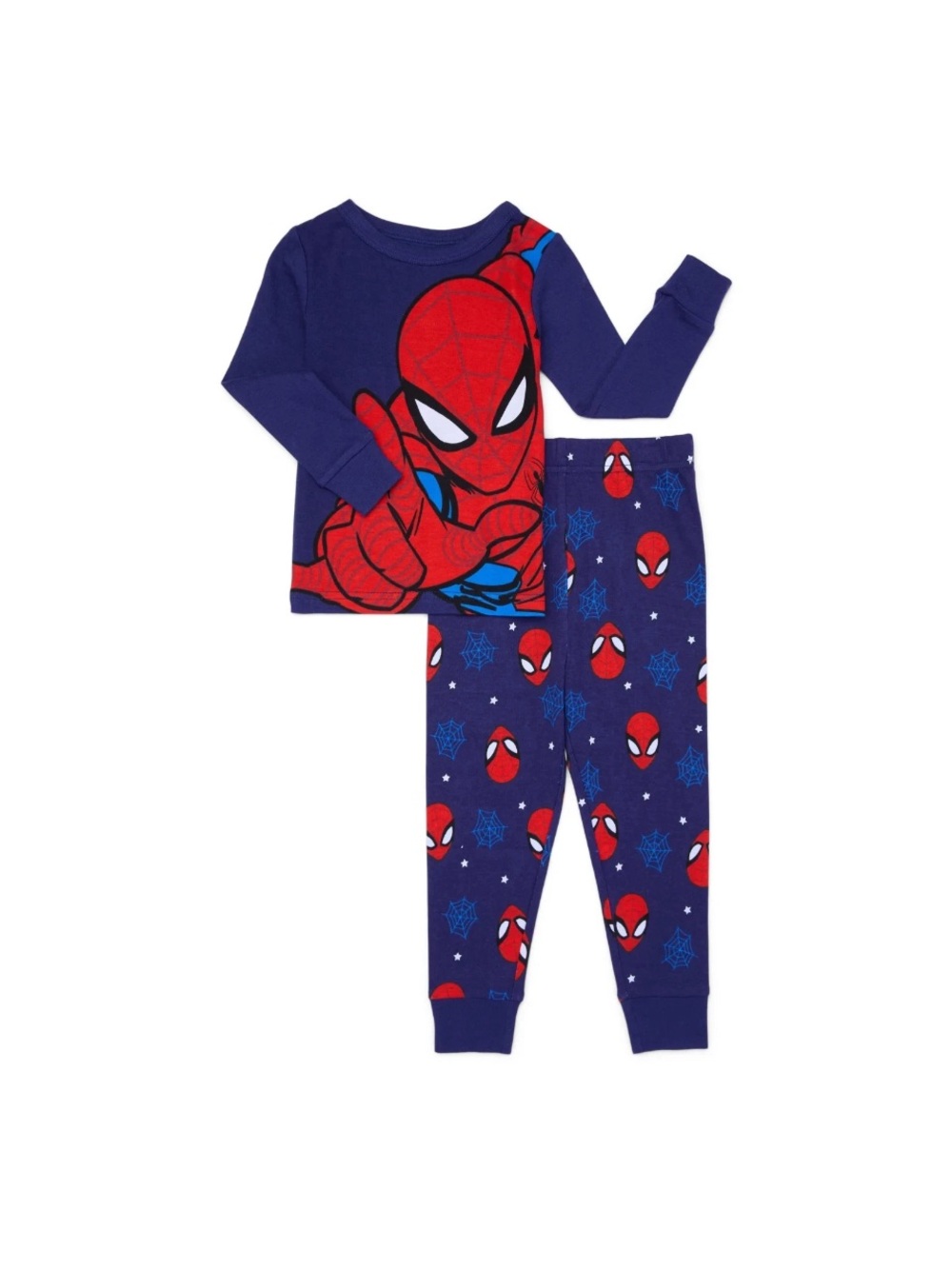 NWT-Marvel Spider-Man Navy and Red Kids Pajama Set-18 months